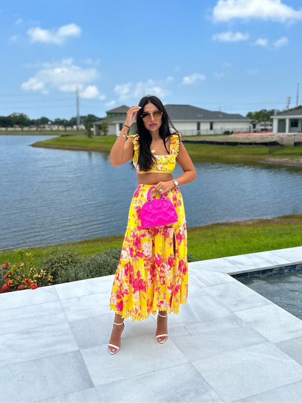 Hemant and Nandita top and skirt set